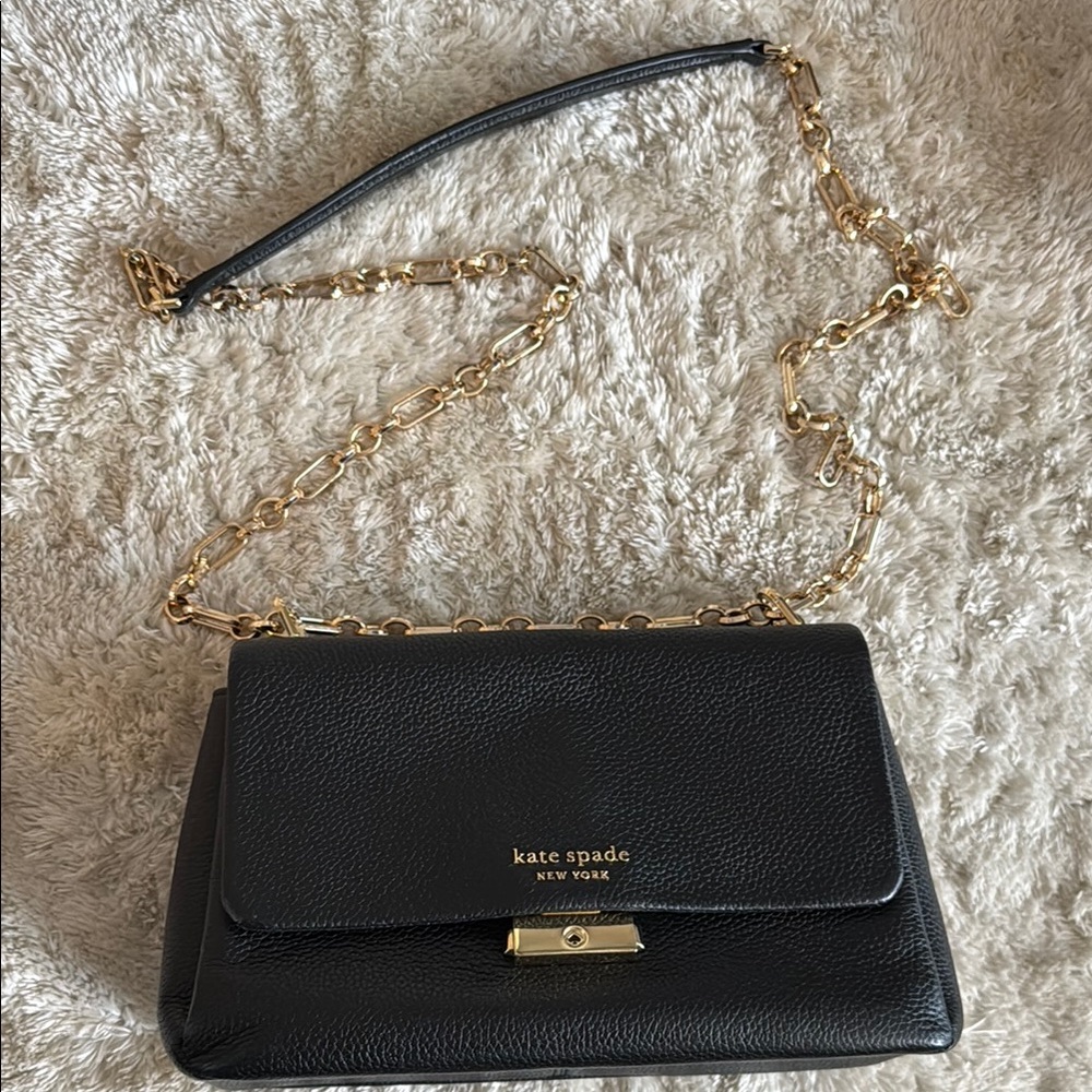 Kate Spade Black Leather Crossbody Bag